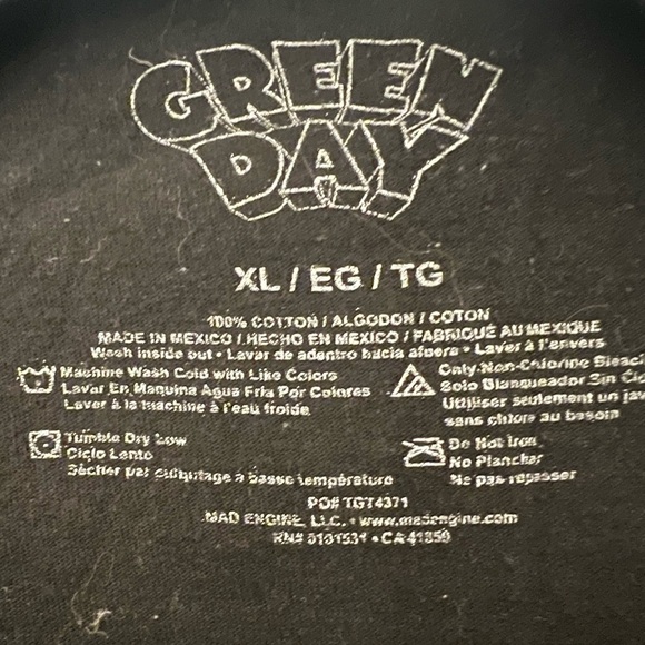 Green Day Dookie Album Concert T Shirt Coachella 2025 Headliner Size XL - Picture 4 of 6